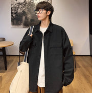 Crinkle Texture Overshirt thestreetsofseoul-korean-street-style-minimal-kstyle-streetwear-mens-fashion-clothing