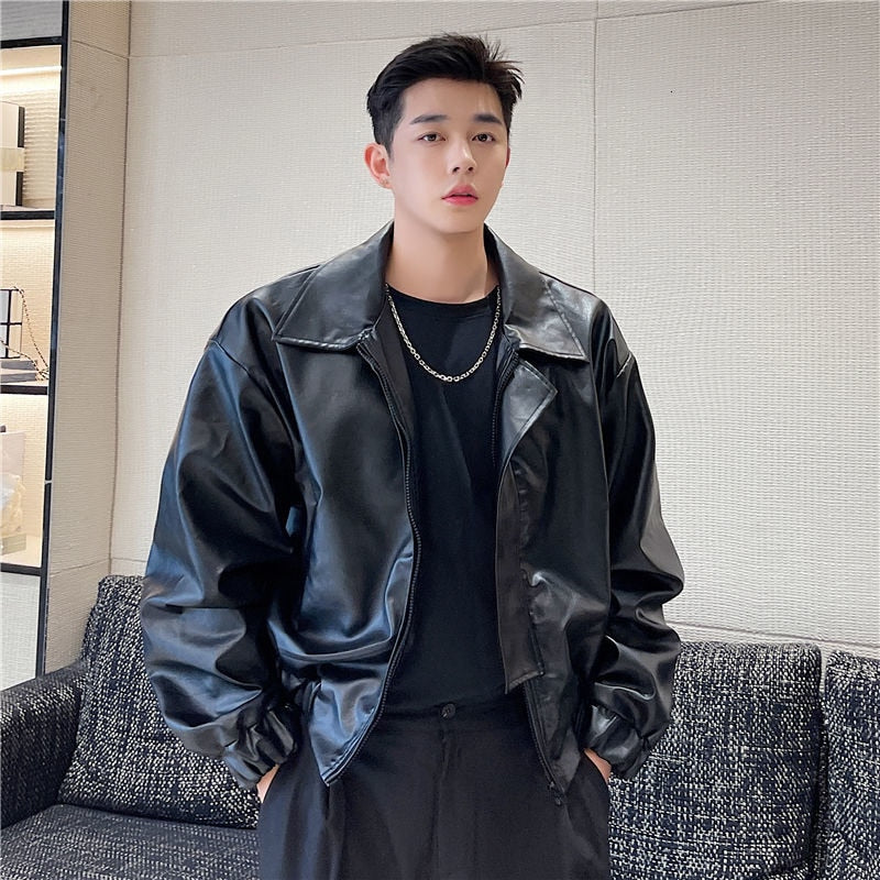 Mens Korean Trend Leather Cheap Leather Motorcycle Jackets Handsome Hong  Kong Style Coat For Autumn/Spring High Street Style 211111 From Kong04,  $32.24 | DHgate.Com