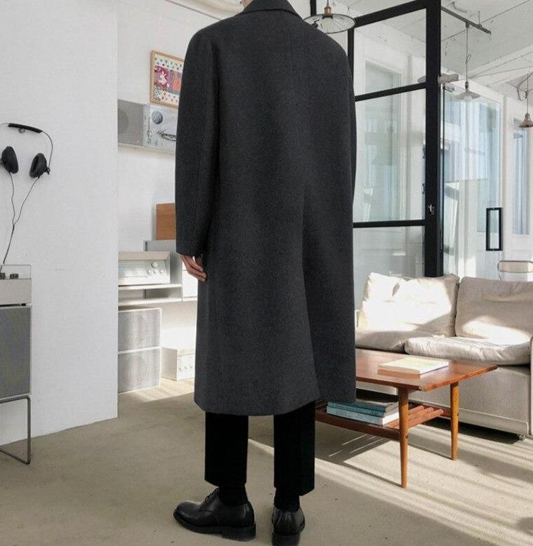 Double Breasted Longline Overcoat