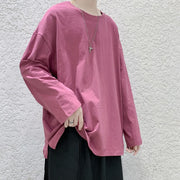Essential Oversized Long Sleeve T-Shirt thestreetsofseoul-korean-street-style-minimal-kstyle-streetwear-mens-fashion-clothing