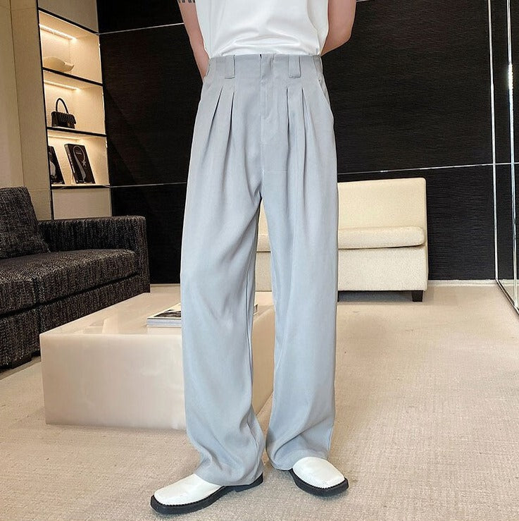 Front Pleat Loose Fit Trousers