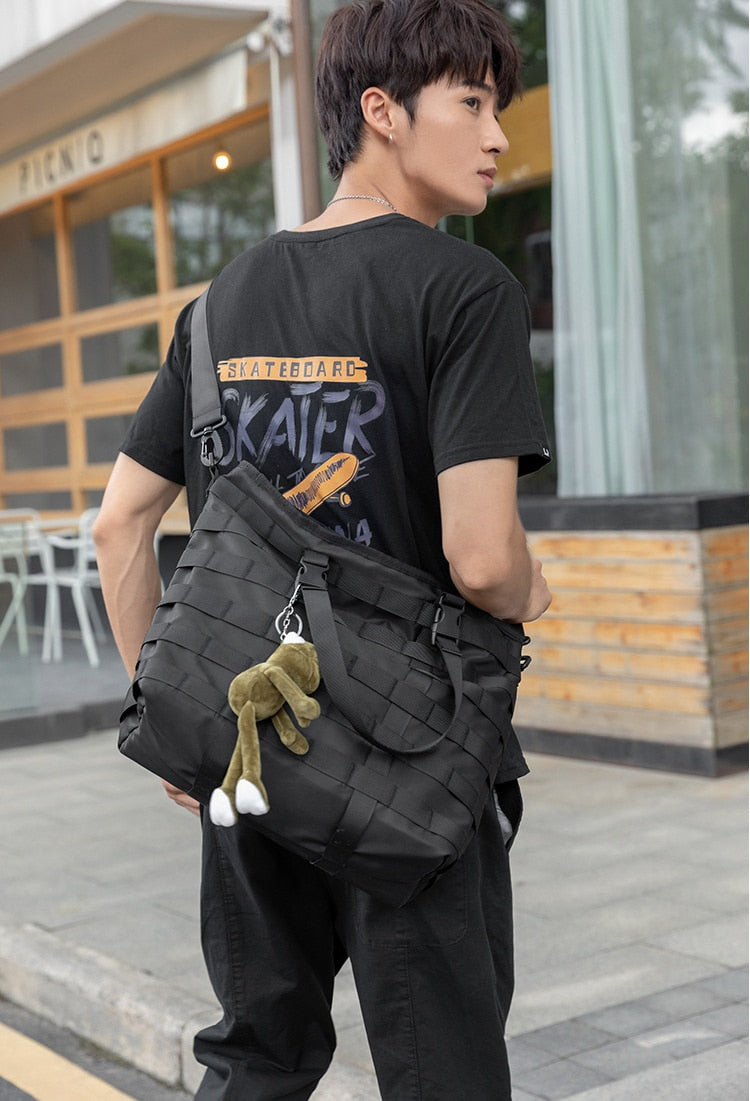 Canvas Messenger Bag Large Crossbody Bag With Multiple Pockets Canvas  Shoulder Tote Bag For Women And Men A | Fruugo BH