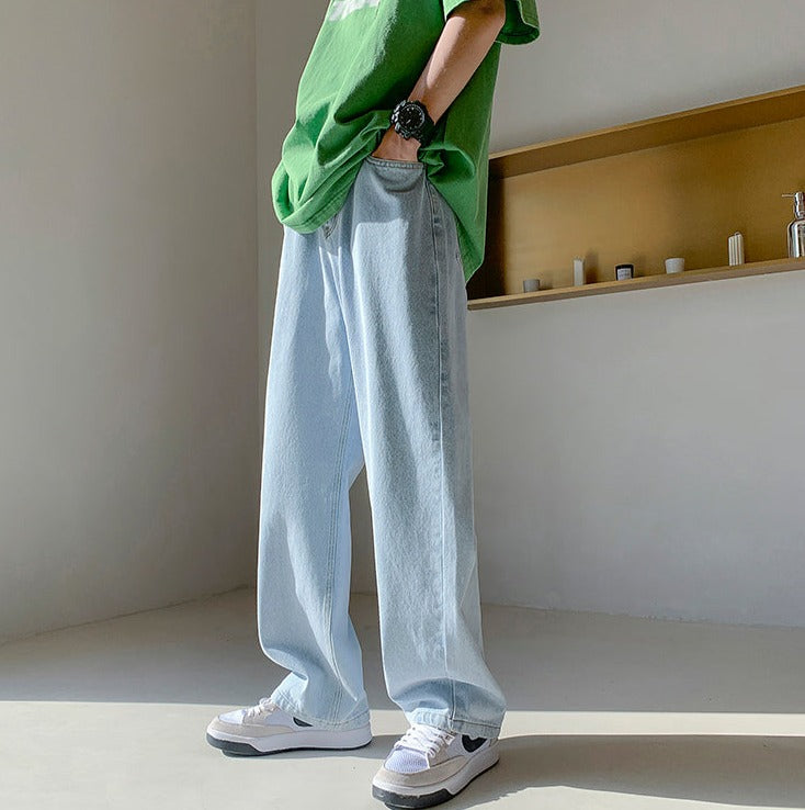 Lightweight Oversized Jeans | Streets of Seoul Men's Korean Fashion