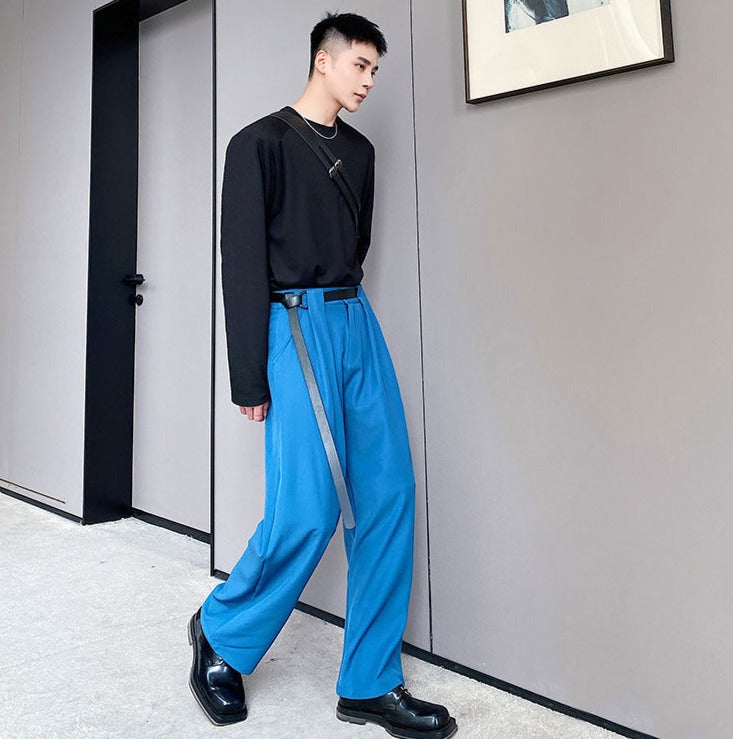 Loop Pleat Loose Fit Trousers, Streets of Seoul