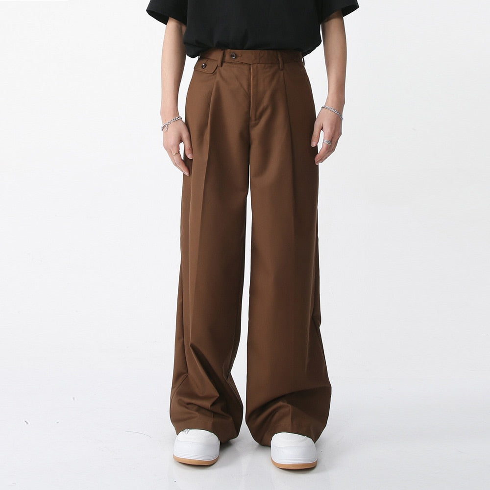 BAGGY SUIT TROUSER, Men's Fashion, Bottoms, Trousers on Carousell