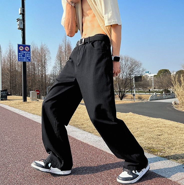 Wide Mens Linen Palazzo Pants With Pleats, High-waist Wide Linen Joggers,  Mens Trousers, Loose Fit Pants, Baggy Pants - Etsy