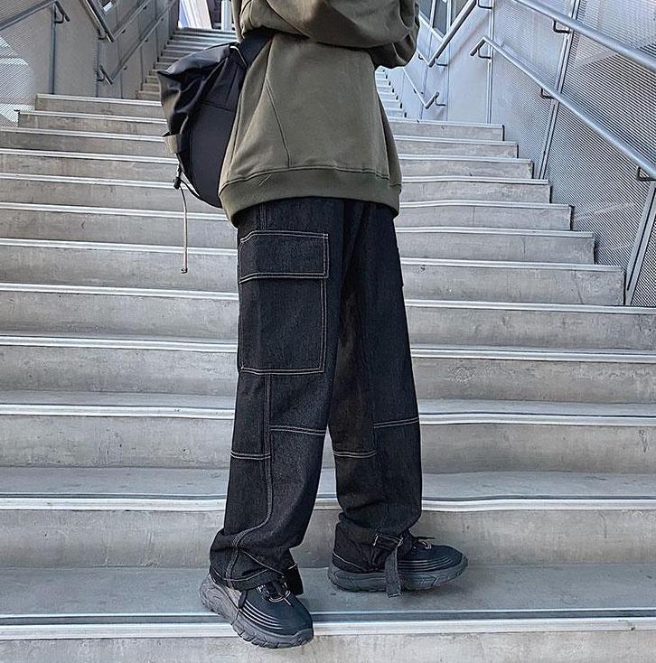 Streetwear Skater Outfits Men Loose Fit Skater Jeans Streets Of