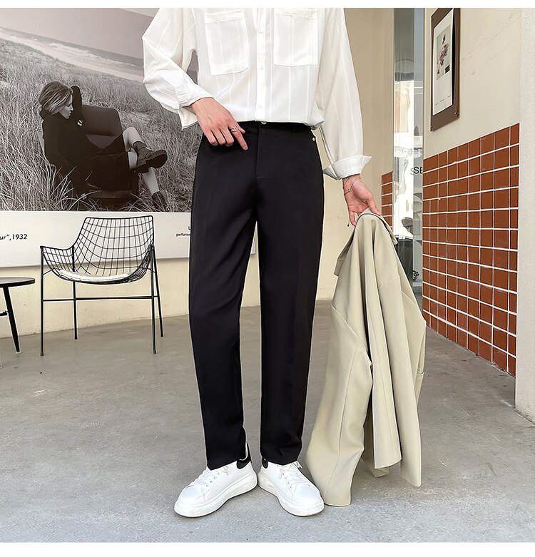 Forest Green Split Hem Wide Leg Suit Trousers | PrettyLittleThing