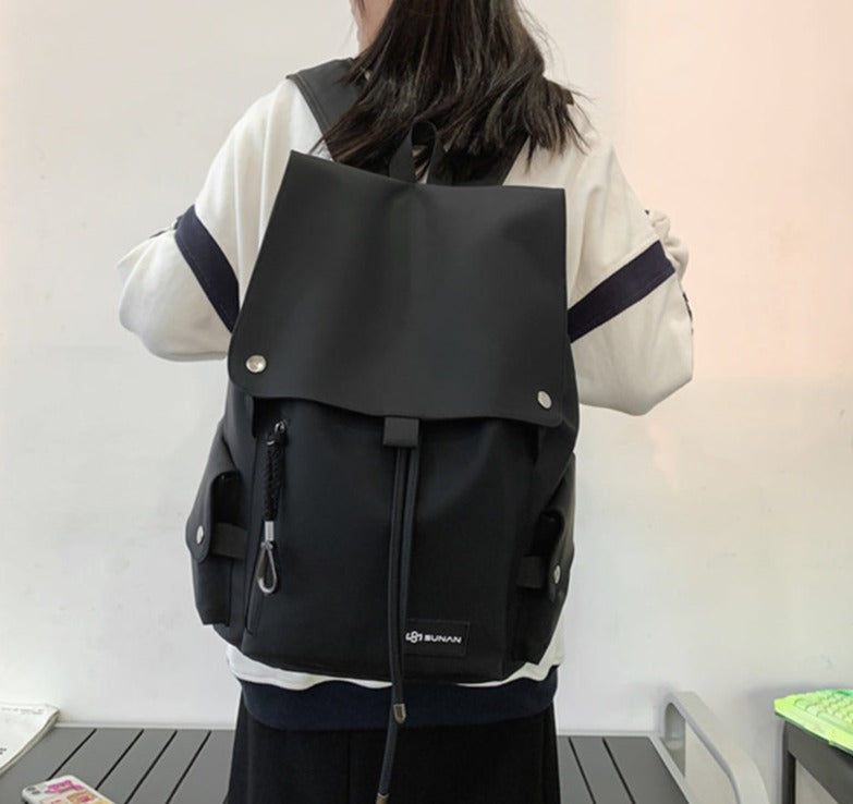 Minimal Water Resistant Backpack thestreetsofseoul-korean-street-style-minimal-kstyle-streetwear-mens-fashion-clothing