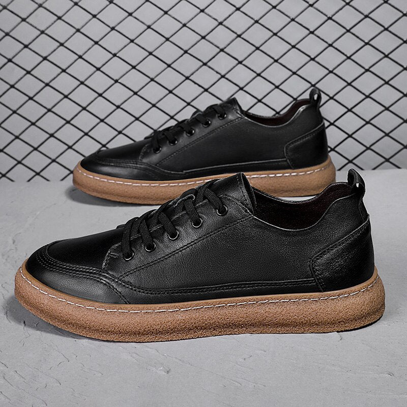 Mullae Gum Sole Faux Leather Sneakers