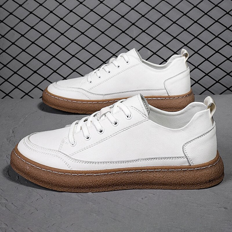Tokyo - White Leather Sneakers | ALOHAS