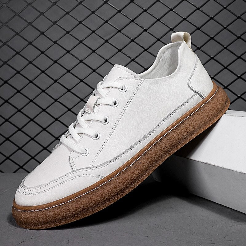 Mullae Gum Sole Faux Leather Sneakers