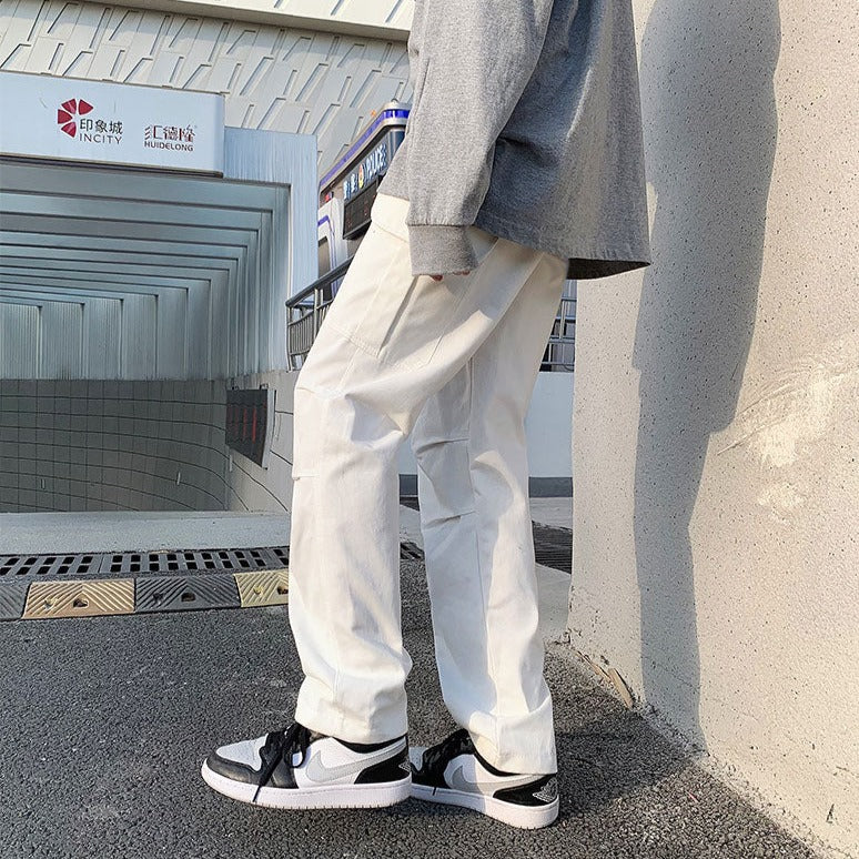 Pleated Knee Cargo Pants | Streets Of Seoul | Men'S Korean Style Fashion