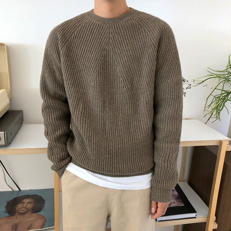 Crew neck discount sweater men's fashion