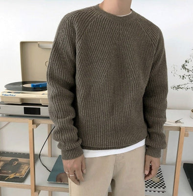 Rib Knit Sweater | Streets of Seoul | Men's Korean Style Fashion ...