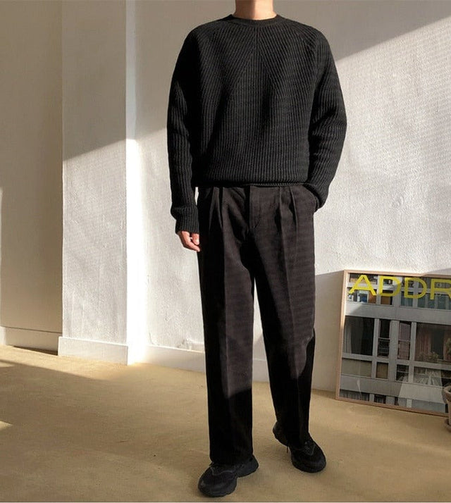 Rib Knit Sweater | Streets of Seoul | Men's Korean Style Fashion