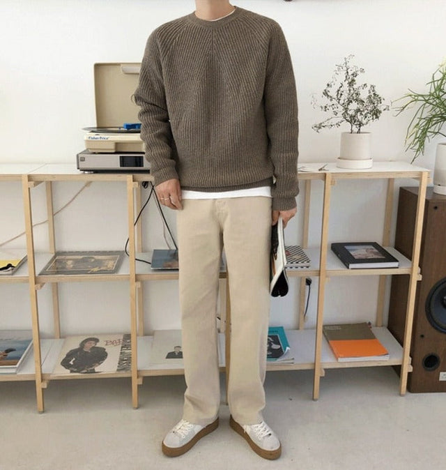 Rib Knit Sweater | Streets of Seoul | Men's Korean Style Fashion