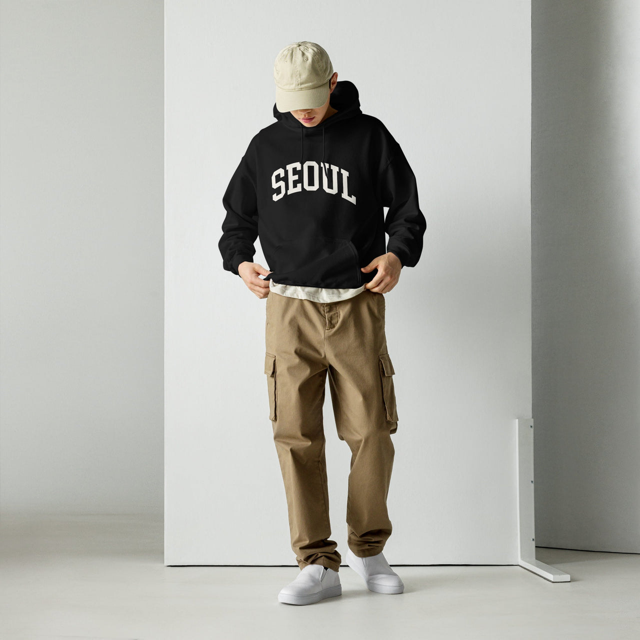 'SÉOUL' City College Arc Sweat à capuche Premium