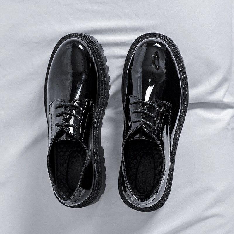 Samjeon Patent Leather Derby Shoes thestreetsofseoul-korean-street-style-minimal-kstyle-streetwear-mens-fashion-clothing