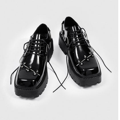 Sangdo Square Toe Wired Chunky Shoes | Streets of Seoul | Men's Korean ...
