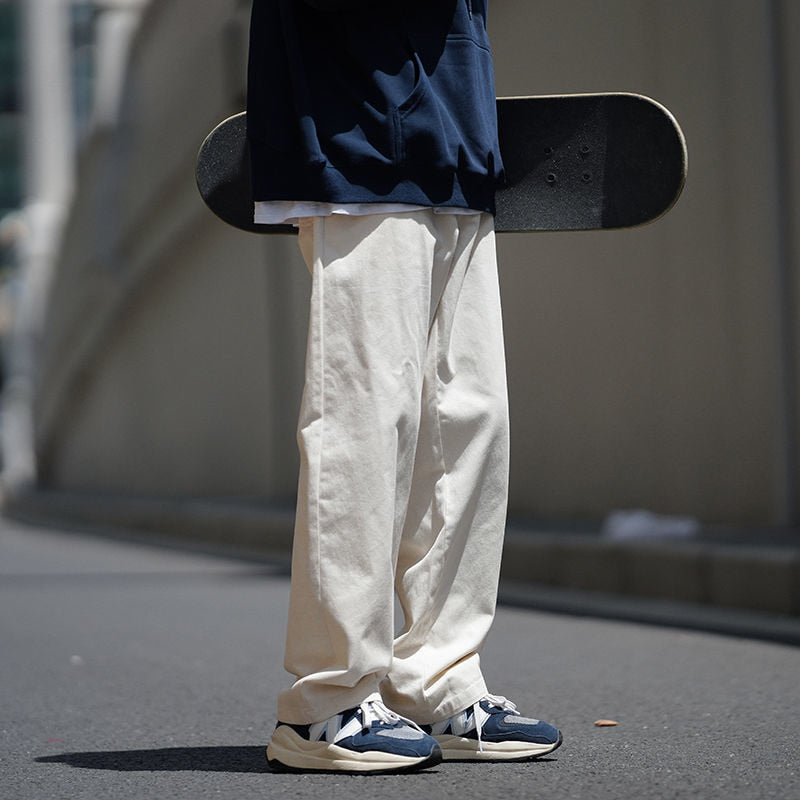 Pantalon chino coupe patineuse