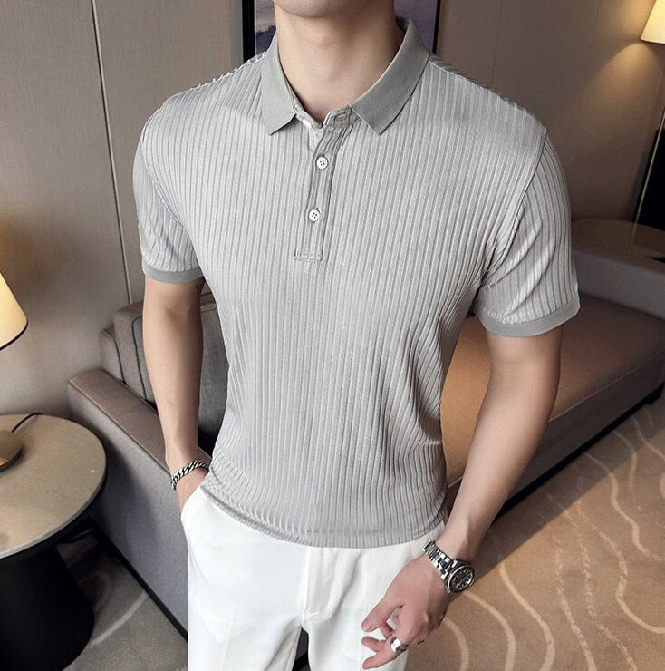 Short sleeve polo top outfit