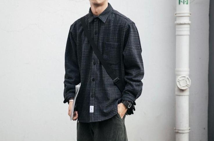 Tweed Check Shirt | Streets of Seoul | Men's Korean Style Fashion