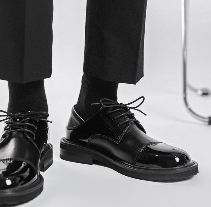 Wausan Contrast Leather Shoes thestreetsofseoul-korean-street-style-minimal-kstyle-streetwear-mens-fashion-clothing