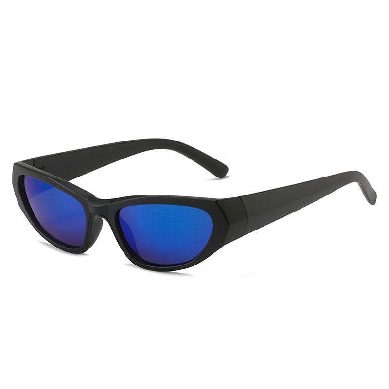 Y2K Cyber Sunglasses 2.0 - BLACK/BLUE