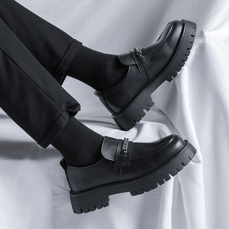 Yangdo Chain Detail Chunky Loafers thestreetsofseoul-korean-street-style-minimal-kstyle-streetwear-mens-fashion-clothing