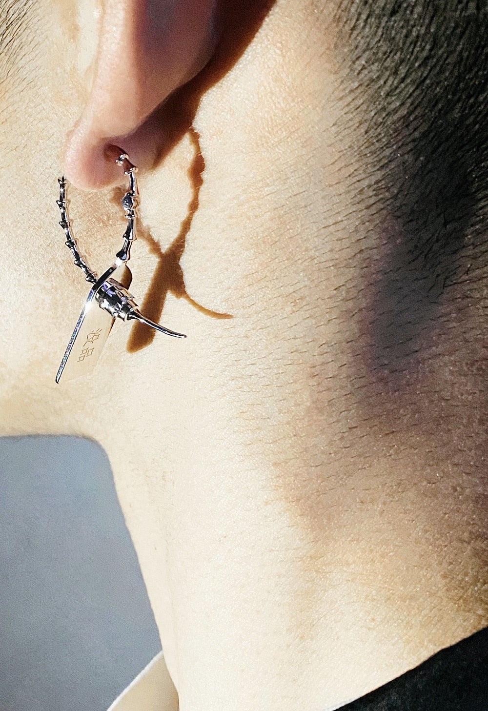 'Zip-Tie' Tag Earring thestreetsofseoul-korean-street-style-minimal-kstyle-streetwear-mens-fashion-clothing